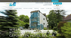 Desktop Screenshot of hotel-belair.de